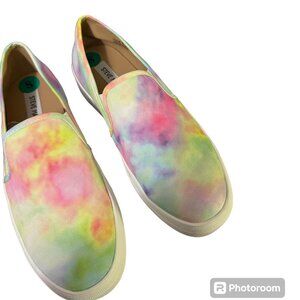 New sz 8 Steve Madden slip on sneakers tye dye